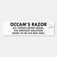 Occams Razor Definition Science Geek