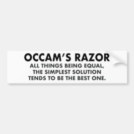 Occams Razor Definition Science Geek Bildekal