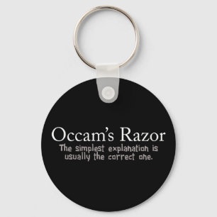 Occams Razor-lösning på vetenskapliga problem Nyckelring
