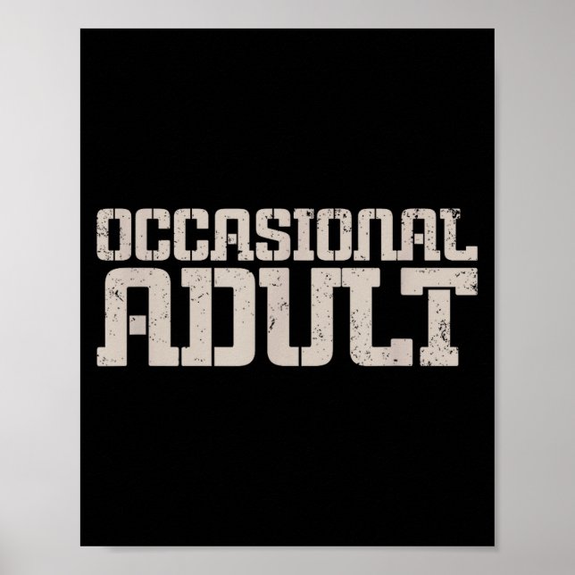Occasional Adult  Poster (Framsidan)
