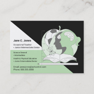 Occasional Teacher Children's Education Visitkort