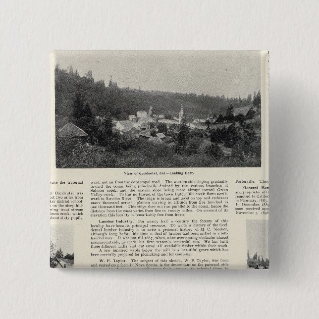Occidental, Kalifornien Knapp (Framsida)