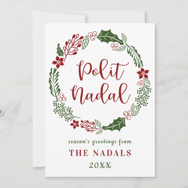 Occitan God Jul, Anpassad Julkort (Framsida)