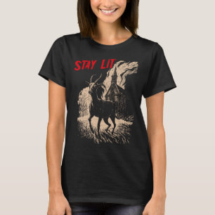 Occult Atheist Black Phillip Burning Church Stanna T Shirt