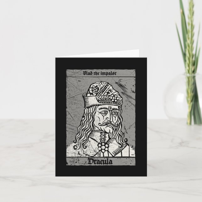 Occult Dracula - Vlad the Impaler Horror Vampire Kort (Framsida)