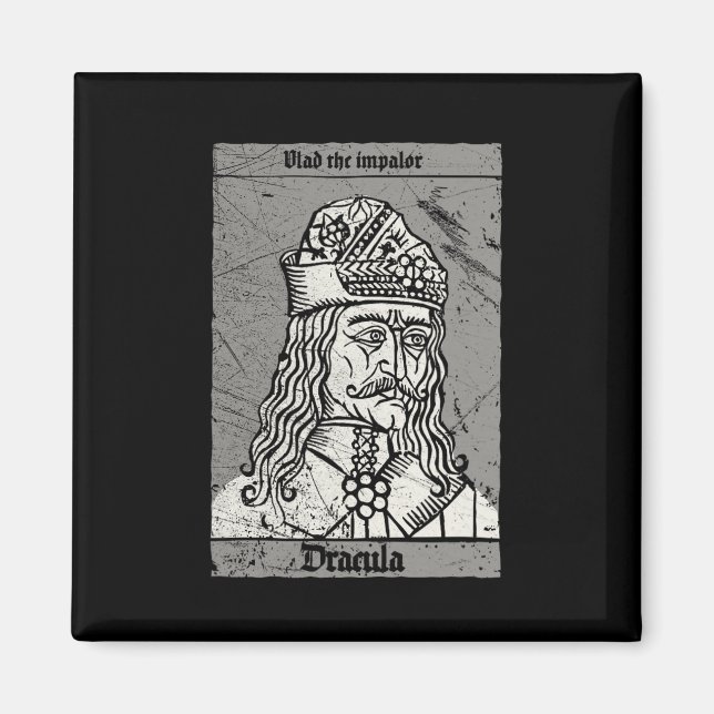 Occult Dracula - Vlad the Impaler Horror Vampire Magnet (Framsidan)