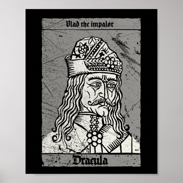 Occult Dracula - Vlad the Impaler Horror Vampire Poster (Framsidan)
