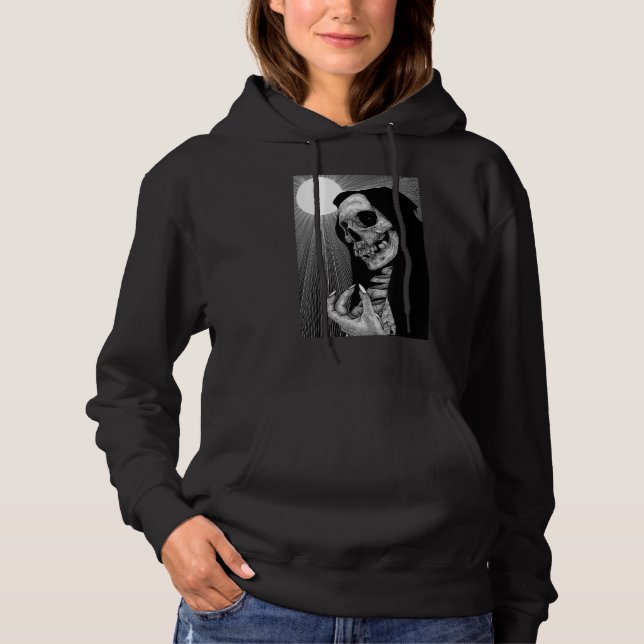 Occult Gothic Dark Satanic Unholy Witchcraft Grung T Shirt (Framsida)