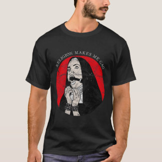 Occult Gothic Grunge Antichrist Nun Satan Djävulen T Shirt