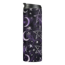 Occult Gothic Måne och pentagrams