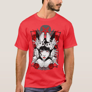 Occult hand-tecken pentagram Satan T Shirt