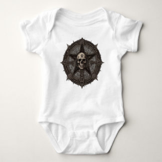 Occult-Inspired Death Metall Logotyp for Kidswear T Shirt