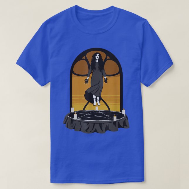 Occult Satanic Witch T Shirt (Design framsida)