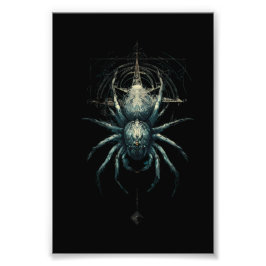 Occult Spider Mystic Geometry Dark Art Fototryck