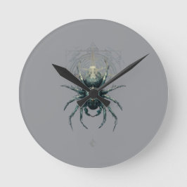 Occult Spider Mystic Geometry Dark Art Rund Klocka