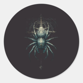 Occult Spider Mystic Geometry Dark Art Runt Klistermärke