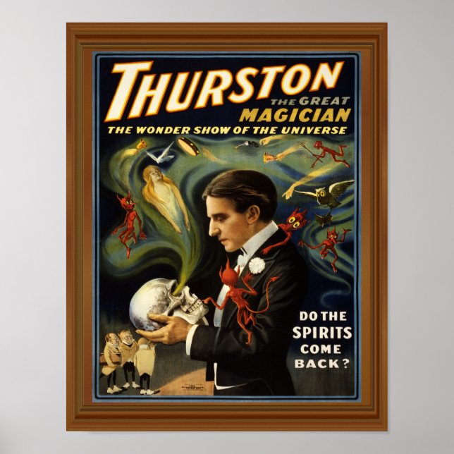 Occult Spirit Medium Thurston Magician Poster (Framsidan)