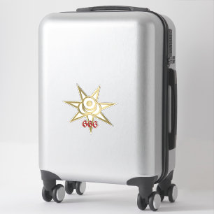 Occult symbol septagram klistermärken