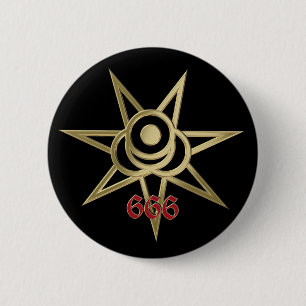 Occult symbol septagram knapp