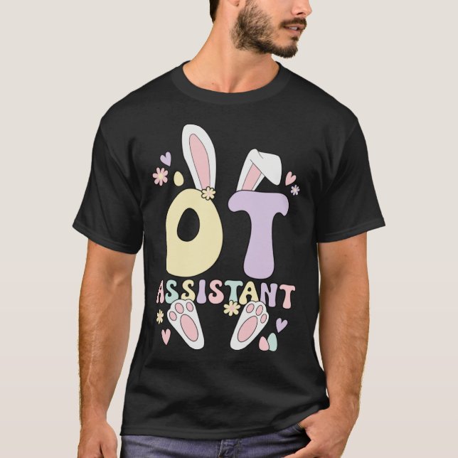 Occupational Therapist Assistant Easter Bunny OTA  T Shirt (Framsida)