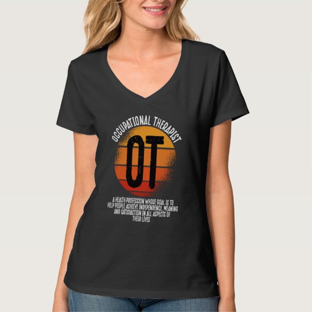 Occupational Therapist OT Squad Healthcare Profess T Shirt (Framsida)