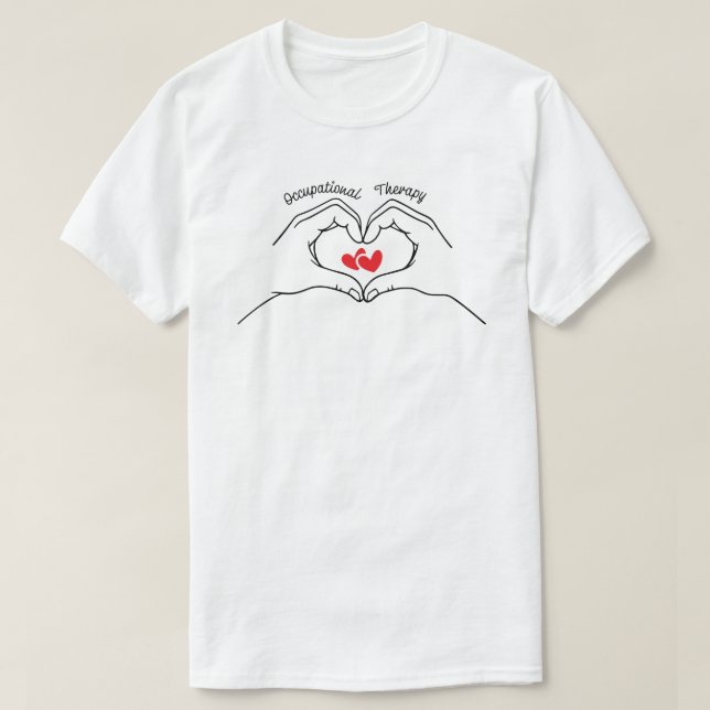 Occupational Therapy Cute Heart T Shirt (Design framsida)