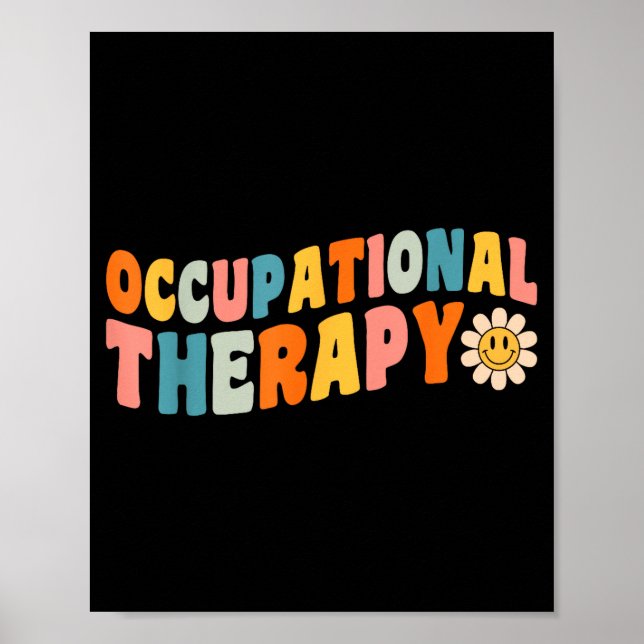 Occupational Therapy Groovy Occupational Therast O Poster (Framsidan)