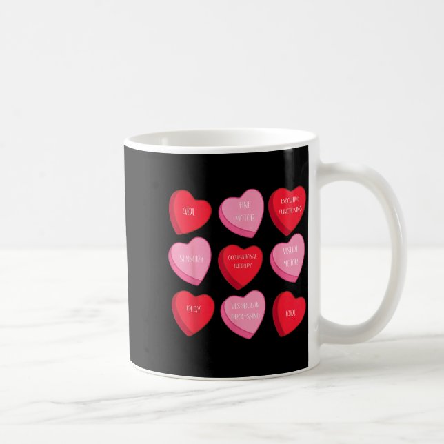 Occupational Therapy Heart Candy Valentine Day Ot  Kaffemugg (Höger)