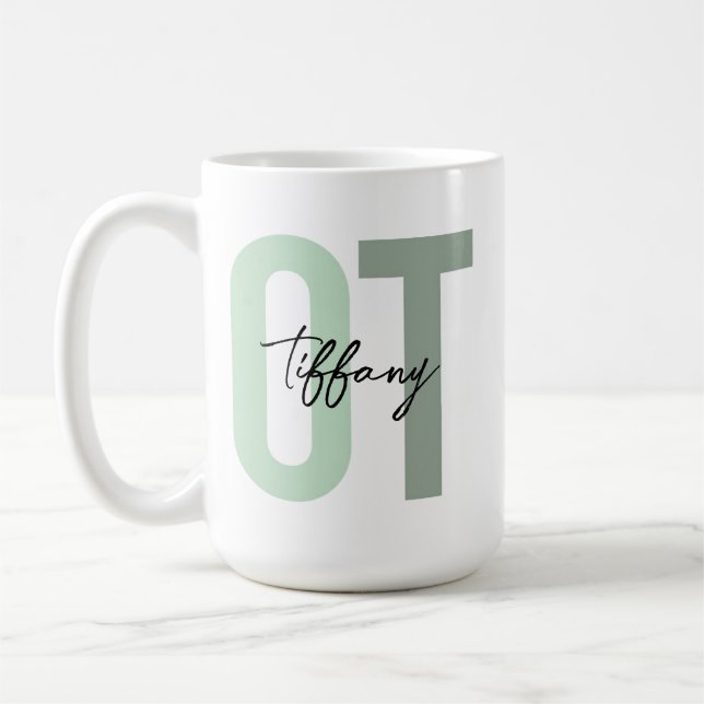 Occupational Therapy Mug • Custom OT Coffee Mug •  Kaffemugg (Vänster)