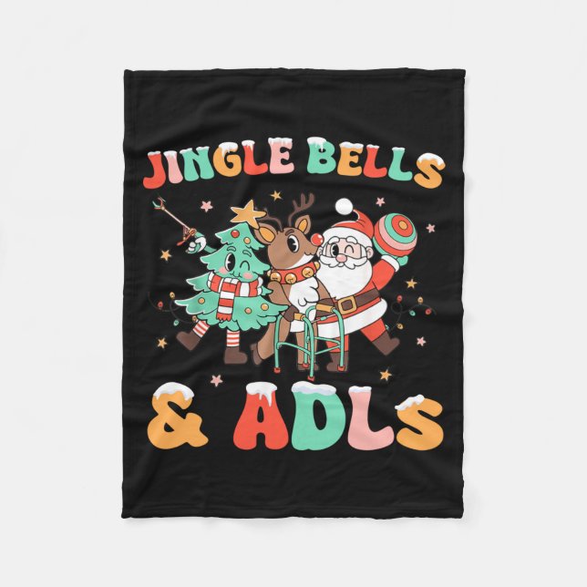 Occupational Therapy Xmas Reindeer Santa Adls New  Fleecefilt (Framsidan)