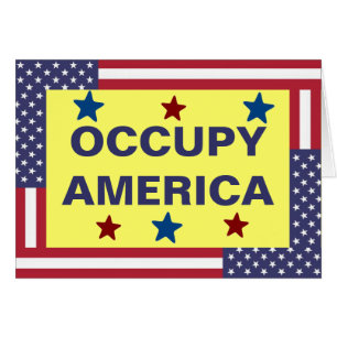 OCCUPY AMERICA HÄLSNINGSKORT