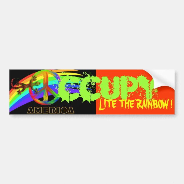 OCCUPY AMERICA LITE RAINBOW! BILDEKAL (Framsidan)