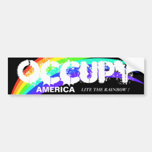 OCCUPY AMERICA LITE RAINBOW! BILDEKAL
