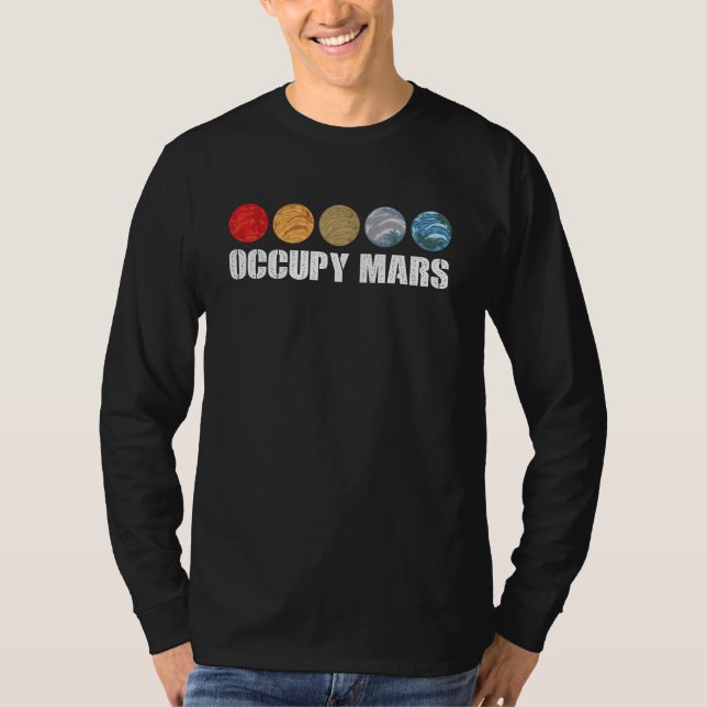 Occupy and Terraforming Mars T Shirt (Framsida)