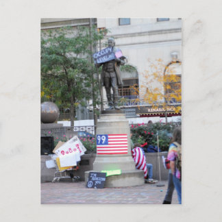 Occupy Cleveland vycard Vykort