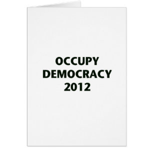 Occupy Democracy 2012 Hälsningskort