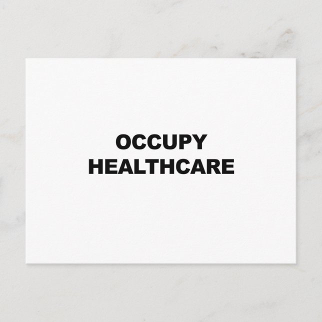 OCCUPY HEALTHCARE VYKORT (Framsida)