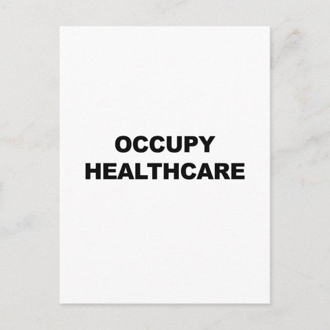 OCCUPY HEALTHCARE VYKORT (Framsida)