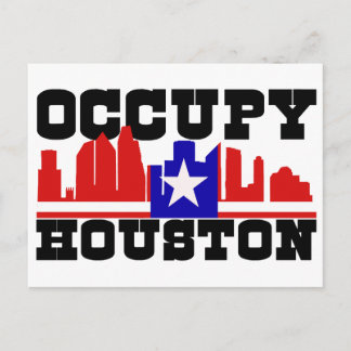 Occupy Houston Vykort