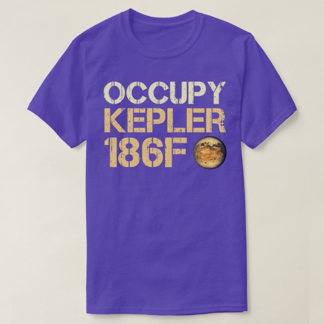 Occupy Kepler186f Exoplanet Extrasolar Planet T Shirt (Design framsida)