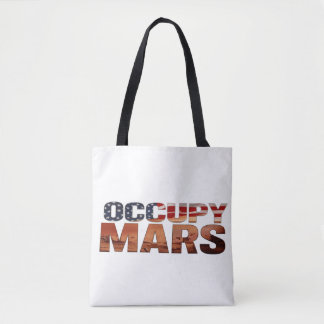 Occupy Mars Canvas Tote - Fet Påstående för Futur Tygkasse