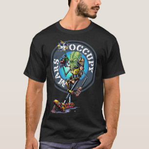 Occupy Mars Grått Alien T Shirt