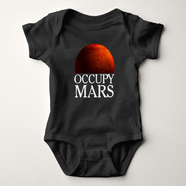 Occupy Mars Space Astronaut T Shirt (Framsida)