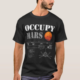 Occupy Mars Starship Rocket T Shirt
