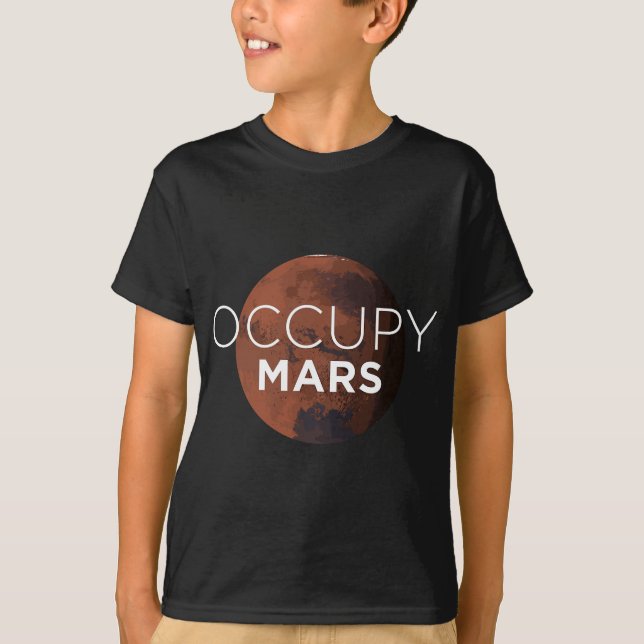 Occupy Mars T Shirt (Framsida)