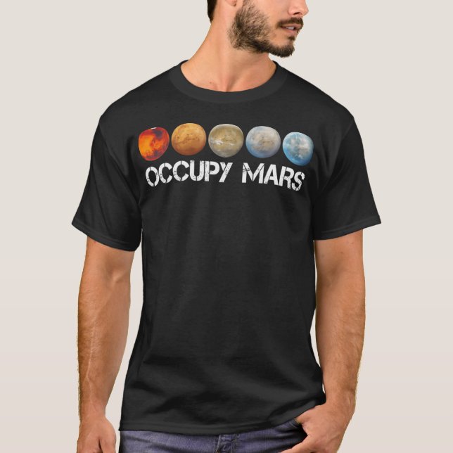 Occupy Mars T Shirt (Framsida)