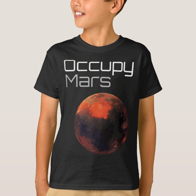 Occupy Mars T Shirt (Framsida)