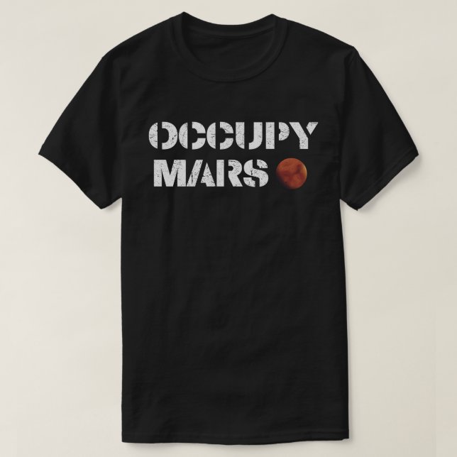 Occupy Mars T Shirt (Design framsida)
