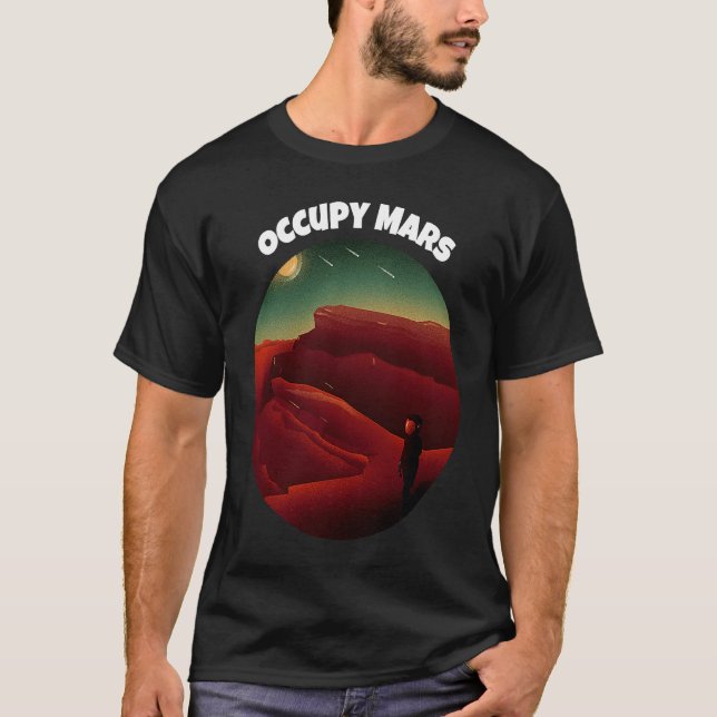 Occupy Mars T Shirt (Framsida)