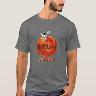 Occupy Mars Tecknad - rymdex - rymdplanet T-Shirt